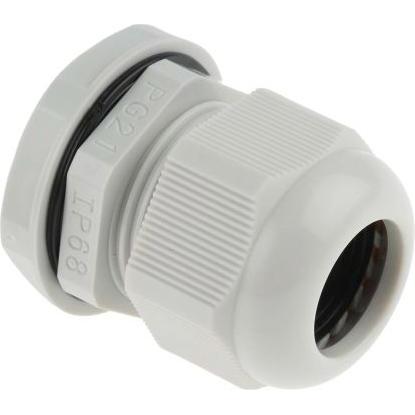 Rs Pro, Kabelverbindung, round top cable gland PG21 Grey IP68