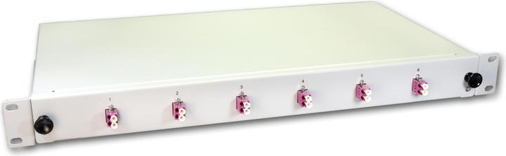 Lightwin LWL Spleissbox, 12 Fasern, 6x DLC Multimode, 50/125µm OM4 Pigtail Spleissboxen (1.50 m)