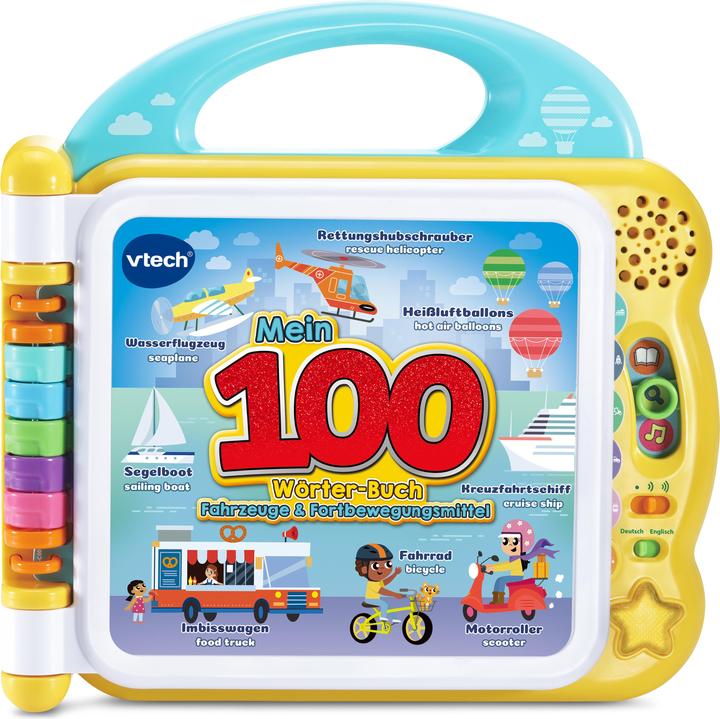 Produktbild VTech Mein 100-Wörter-Buch: Fahrzeuge & Fortbewegungsmittel (Englisch, Deutsch)