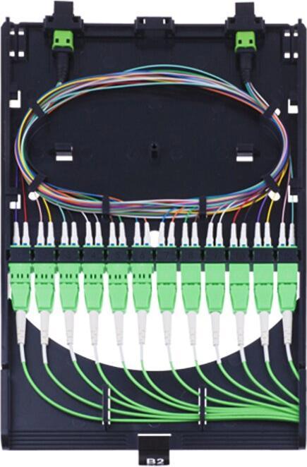 Image du produit BlueOptics Cassette HD MPO 12x LC Duplex UPC 2x MPO 12 coeurs OM5 AF