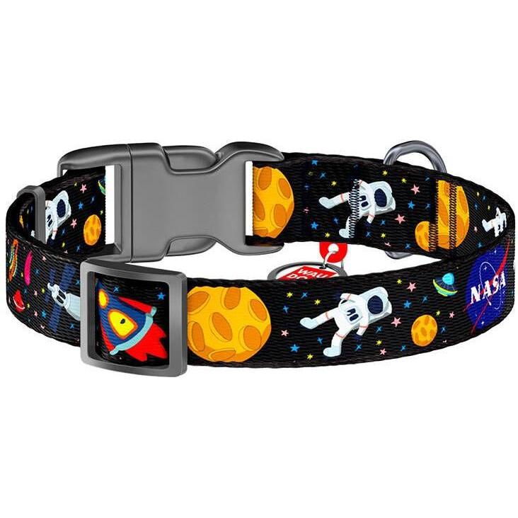 Thumbnail - Waudog NASA NylonHundehalsband mit QRCodeGrXL (XL, Hund, Hundesport), Halsband + Leine