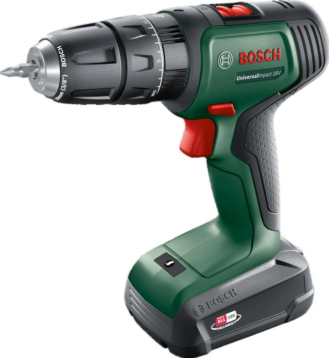 1 Akkupack PBA 18 V 1.5 Ah, Bosch UniversalImpact 18 V