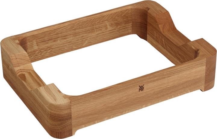 WMF Profi Resist Servierrahmen für Auflaufform 36 x 26 x 6 cm, Eichenholz, zur ästhetisch-praktische