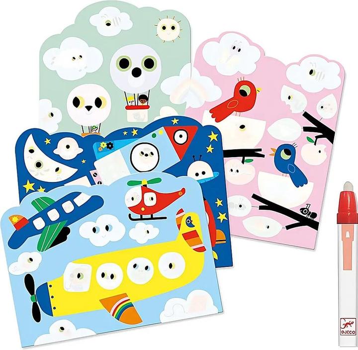 Actual product image Djeco Magic colouring pictures sky