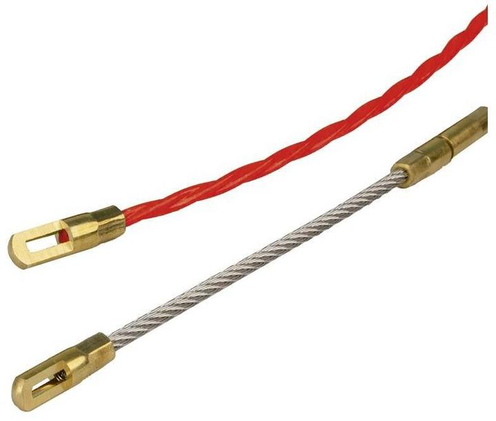 Actual product image Steffen Kabeleinzugsband PROFESSIONAL 15m Ø 4mm mit Suchfeder + Zubehörset rt (15 m)