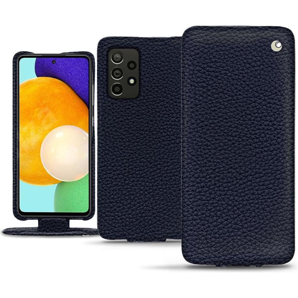 Noreve Lederschutzhülle vertikal (Samsung Galaxy A52), Smartphone Hülle, Violett
