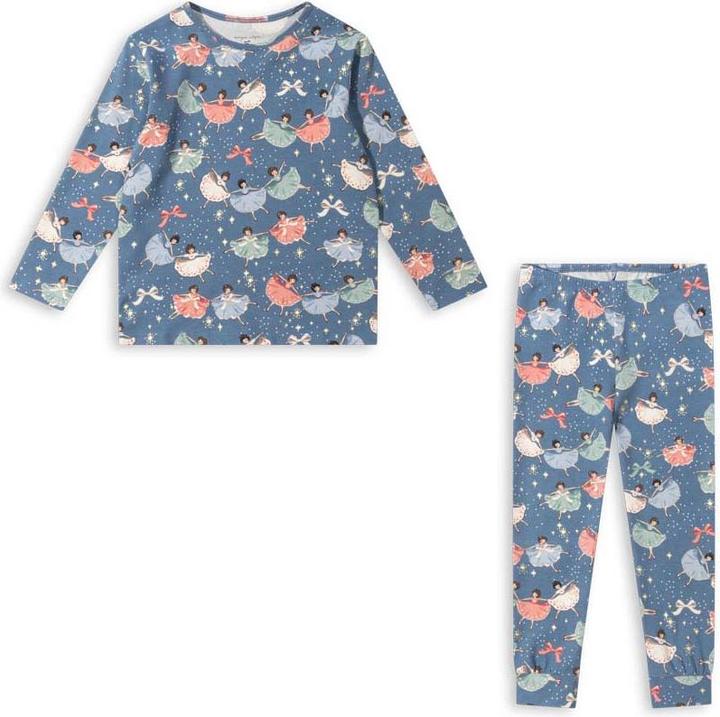 Produktbild Konges Slojd Basic Pyjama GOTS Snow Bow Ballerina (98)