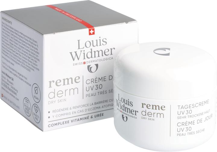 Actual product image Widmer Louis Remederm Tagescreme UV30 ohne Parfum 50 ml (50 ml, Day cream, SPF 30)