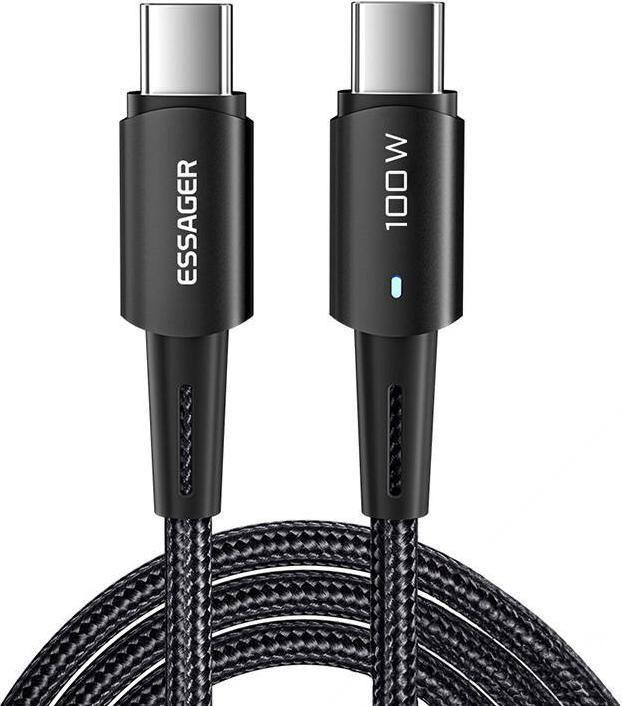 Produktbild Essager USB-C to USB-C Cable 100W 1m (black) (1 m, USB 2.0, 100 W)