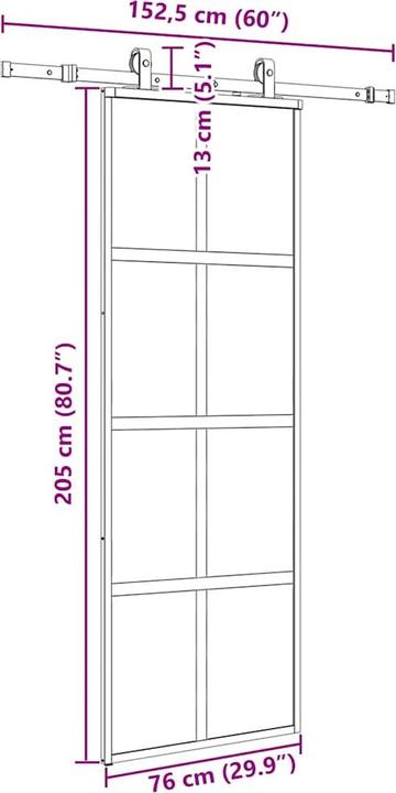 Image du produit vidaXL Schiebetür