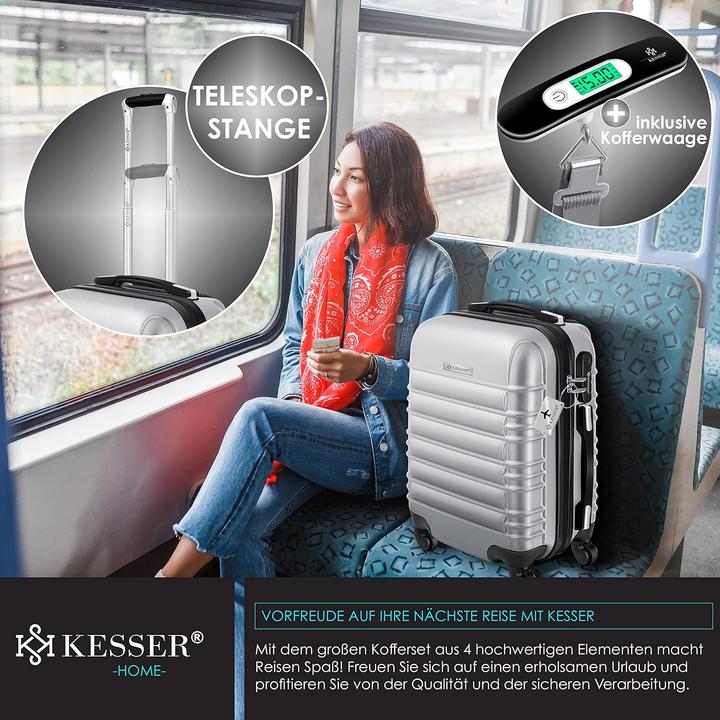 Image du produit Kesser 4-teiliges ABS-Hartschalenkofferset (34 l)