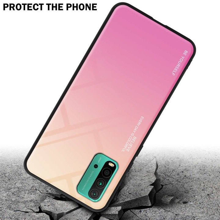Actual product image Cadorabo TPU 2 colors glass envelope (Xiaomi Redmi 9T, Xiaomi Poco M3)
