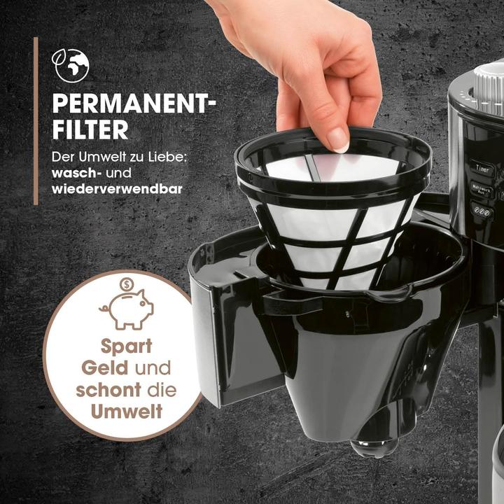 Immagine prodotto Barista Kaffee & Technik Caffettiera a filtro con macinino