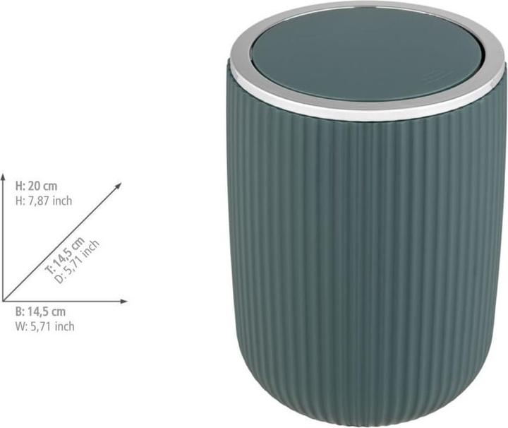 Actual product image Wenko Agropoli swing top bucket (2 l)