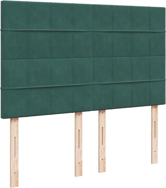 Produktbild vidaXL Bo x springbett mit Matratze 160 x 200 cm Samt (160 x 200 cm)