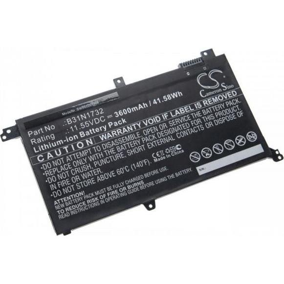 XCell Notebook-Akku 3600mAh 11,55V Li-Ion als Ersatz für Asus 0B200-02960000, 0B200-02960400, B31N1732 (3600 mAh), Noteb...