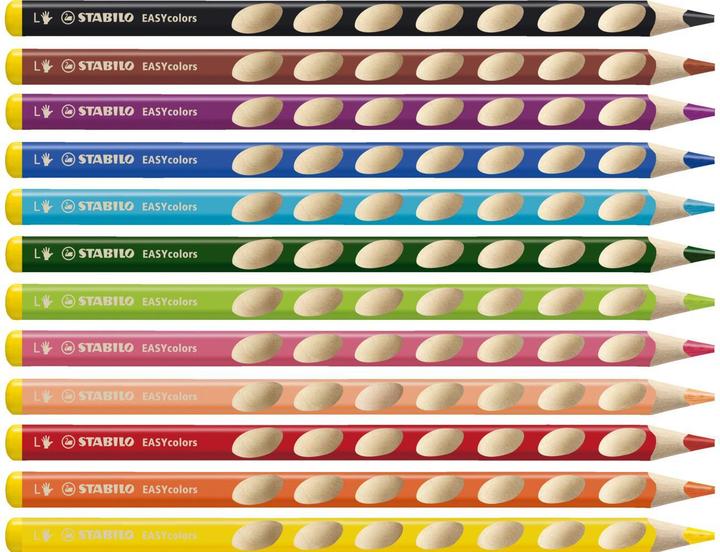 Produktbild STABILO EASYcolors ergonomischer Buntstift für Linkshänder (12x)