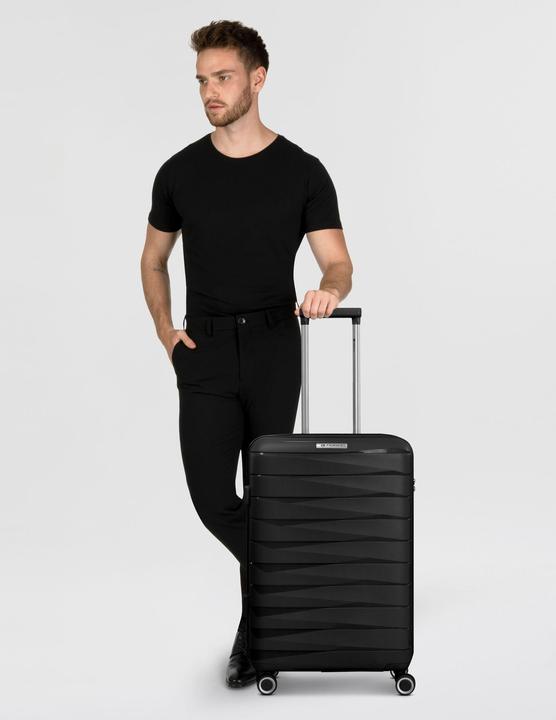 Image du produit Franky London 4 rollers Trolley M 42 cm with extensible fold (59 l, M (50 - 90l))