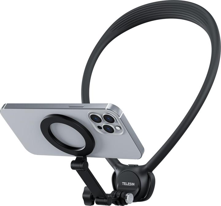 Actual product image Telesin Neck Mount 360Âº Combo - GoPro & Smartphone - Black (T-P2-HNB-02)