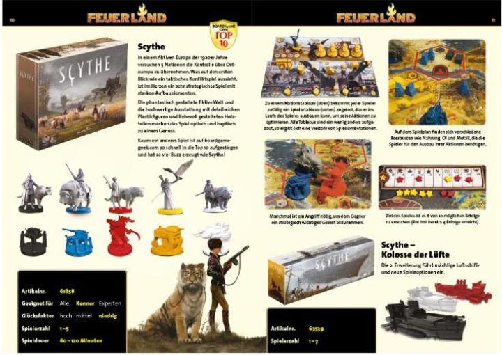 Actual product image Feuerland Tierra del Fuego Scythe (German, 1 - 5 Players)