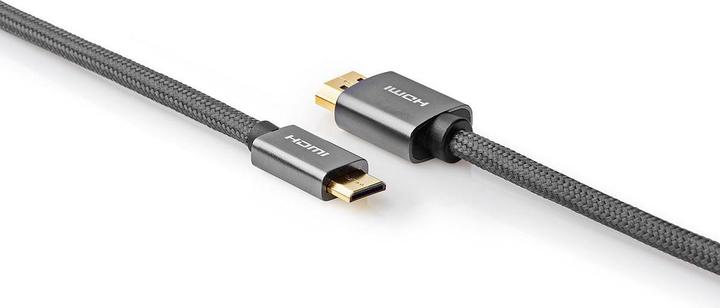 Produktbild Nedis High Speed??HDMI T Kabel mit Ethernet HDMIT Stecker HDMIT Mini Stecker 4K@60Hz 18 Gbps 2.00 m (2 m)