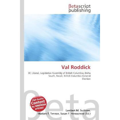 Val Roddick, Fachbücher von Lambert M. Surhone, Miriam T. Timpledon, Susan F. Marseken