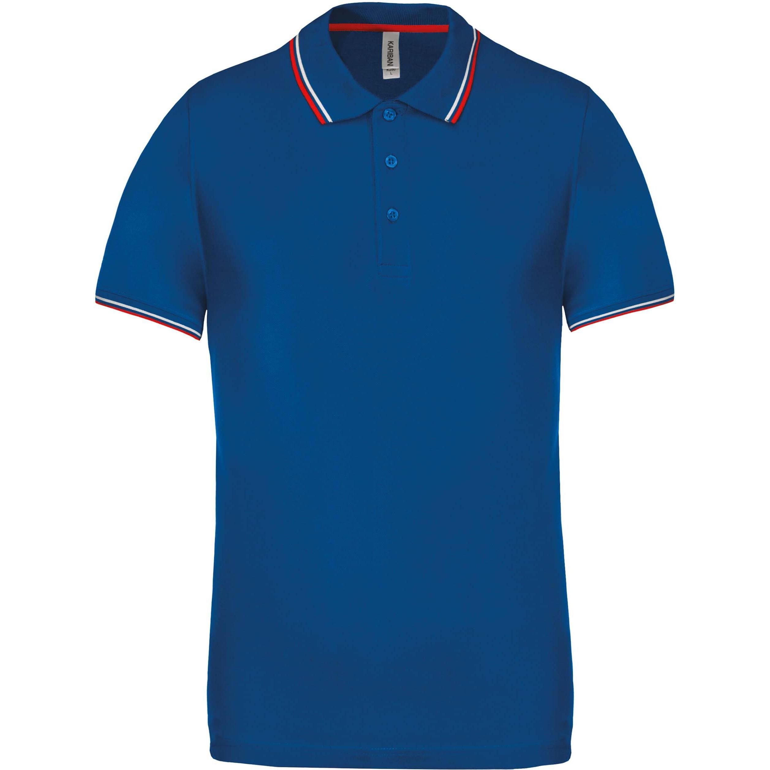Kariban, Herren, Shirt, maille piquée, Blau, (M)
