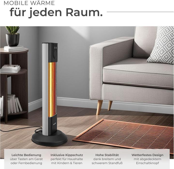 Produktbild tectake Infrarotheizstrahler Solaris Terra (1500 W)