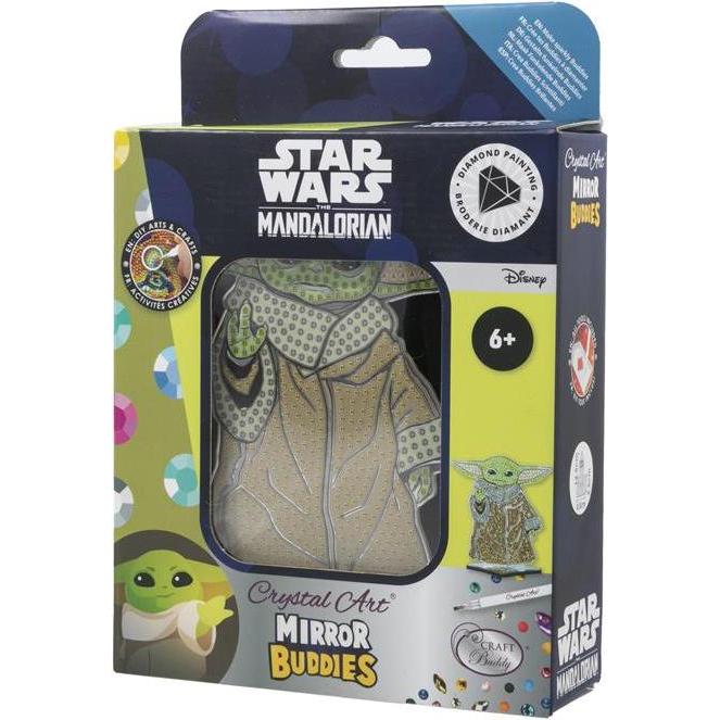 Craft Buddy Grogu, Crystal Art Mirror Buddy, ca. 12cm