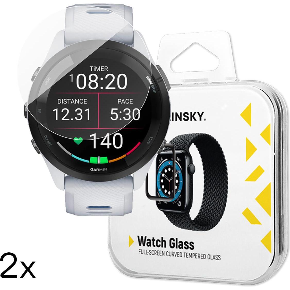 Wozinsky 2x Colla completa Garmin Forerunner 265 (46 mm), Accessori per smartwatch