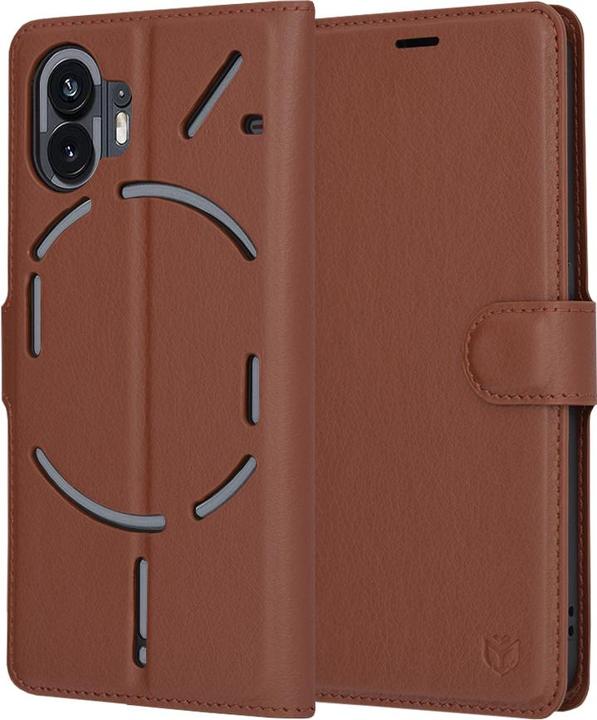 Techsuit - Leather Folio - Nothing Phone (2) - Brown (Nothing Phone (2))