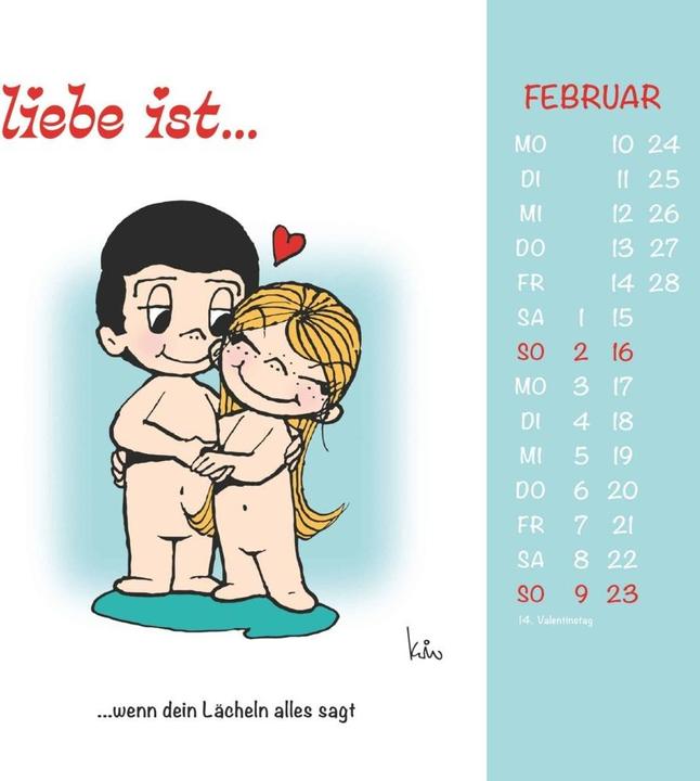 Immagine prodotto Alpha Edition l'amore è...2025 calendario con cartoline, 16x17cm, calendario da parete con cartoline a (16 x 17 cm, Copertina rigida, Tedesco)