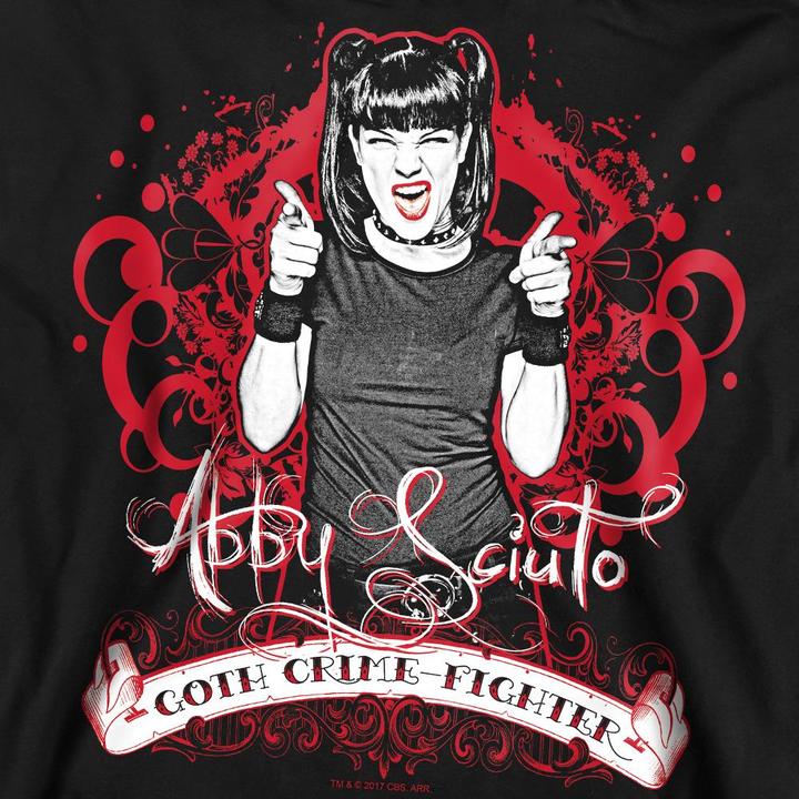 Actual product image Ncis Unisex Adult Goth Crime Fighter Sweatshirt (S)