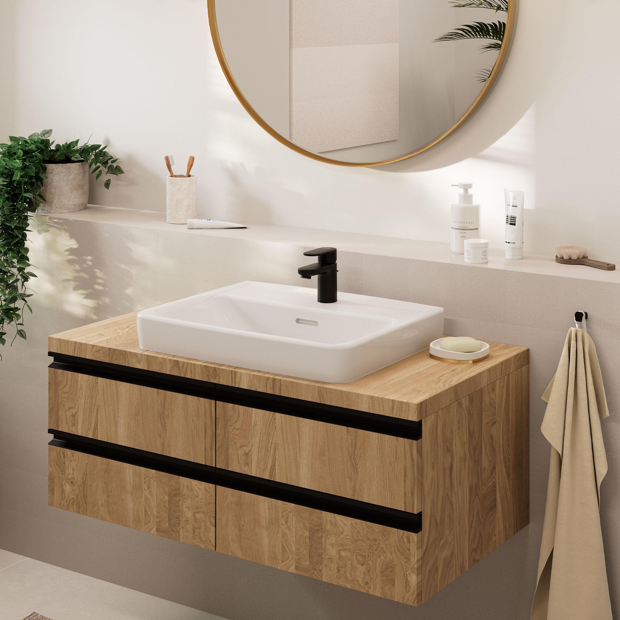 Thumbnail - hansgrohe, Badarmatur, HG EH-WT-MI VERNIS Blend 70 m Zugst-Ablaufgarn. 1 1/4Zoll mattschwar
