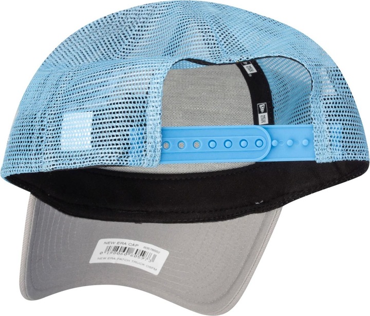 Actual product image New Era Adjustable Trucker Cap - RETRO PATCH grey / sky (One size)