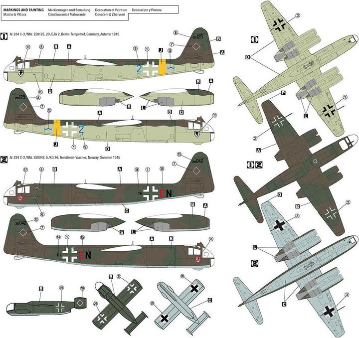 Produktbild Hobby 2000 Arado Ar 234 C-3 w/ Ar E381 Julia