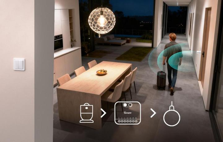 Actual product image Sonoff Mini Duo-L 2-speed Zigbee Smart Switch (Switch actuator)