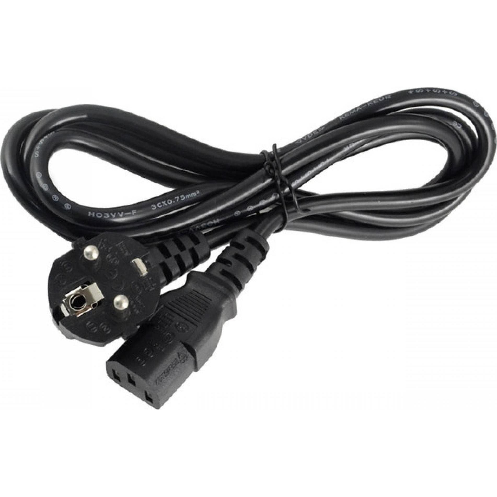 OEM Cavo di alimentazione C13 spina UE nero UE-C13-1, Cavo di alimentazione, Nero