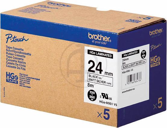 Produktbild Brother P-Touch (2.40 cm, Schwarz, Silber)