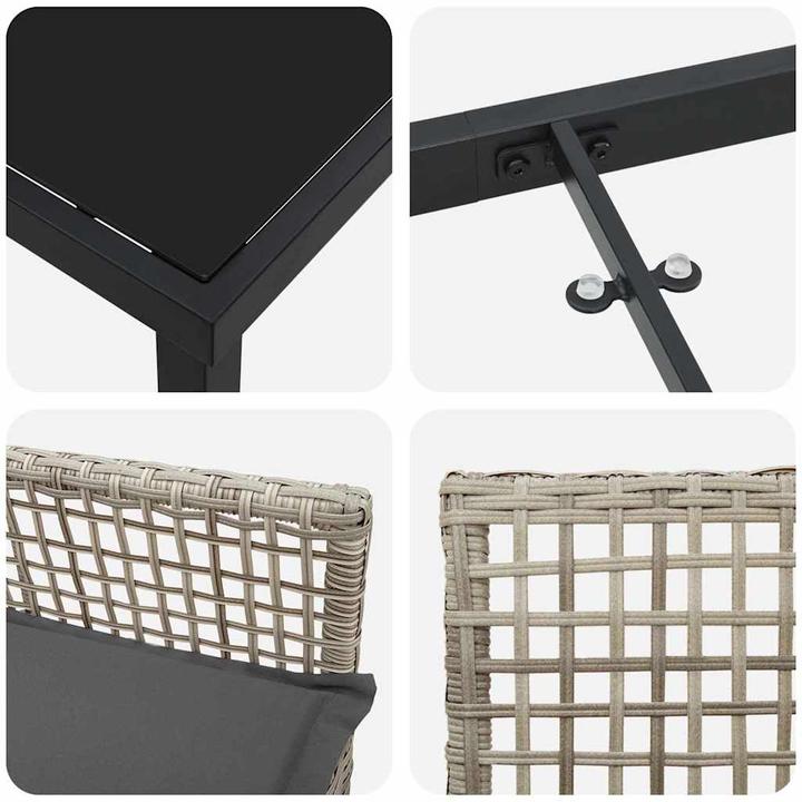 Actual product image vidaXL Garden dining set (80 cm)