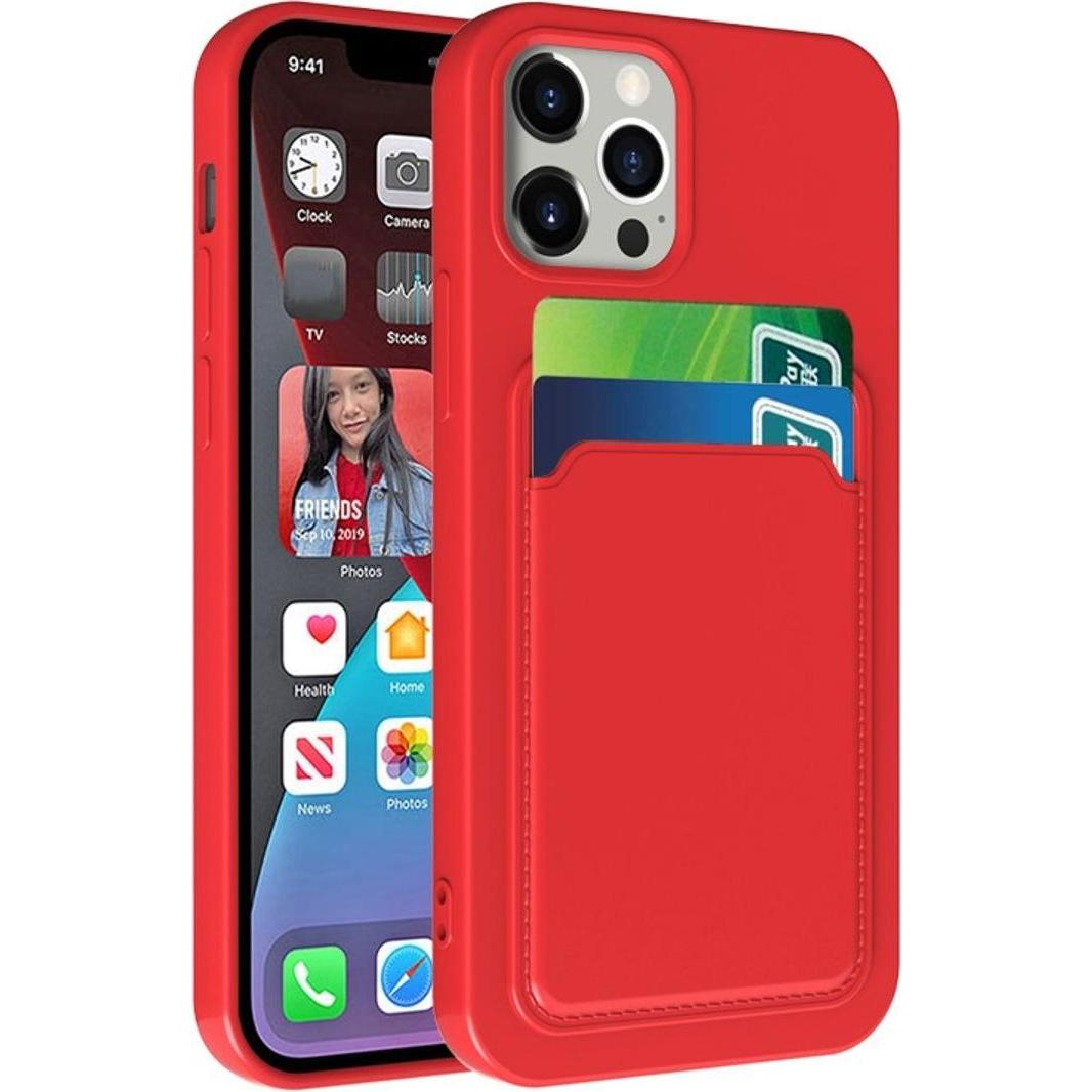 Thumbnail - König Design Hülle Handy Schutz für Apple iPhone 13 Serie Case Cover Bumper Kartenfach Etuis (Apple iPhone 13), Smartpho...