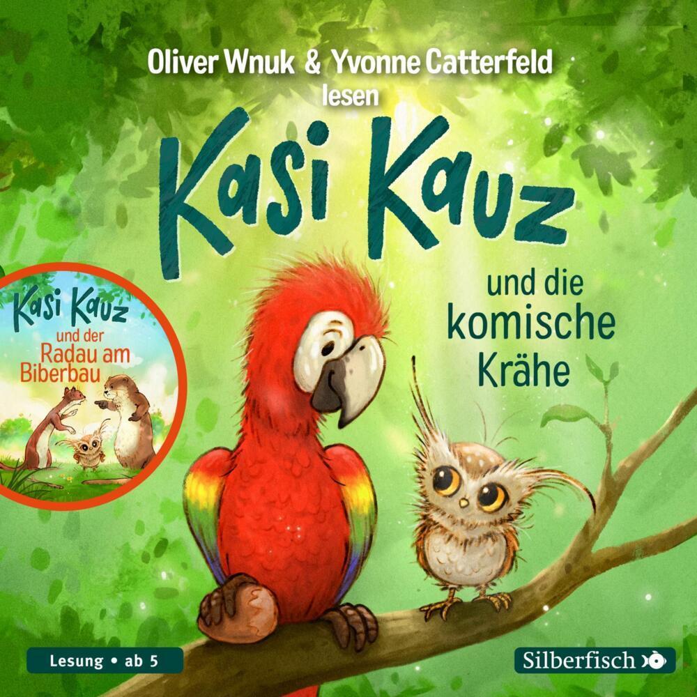Kasi Kauz und die komische Krähe, Kasi Kauz und der Radau am Biberbau, Hörbücher von Oliver Wnuk, Yvonne Catterfeld