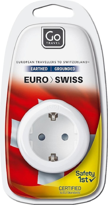 Produktbild Go Travel EU-Swiss Adapter