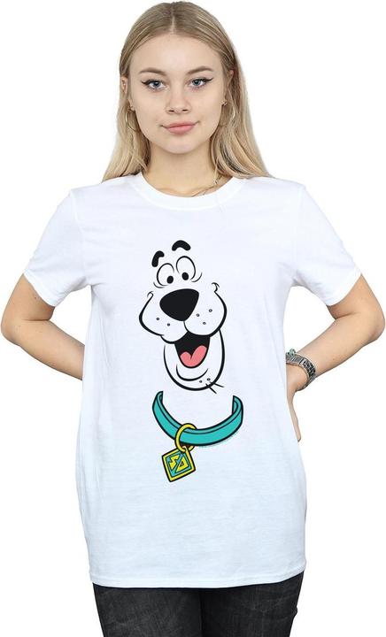 Actual product image Scooby Doo Womens/Ladies Big Face Cotton Boyfriend T-Shirt (XL)