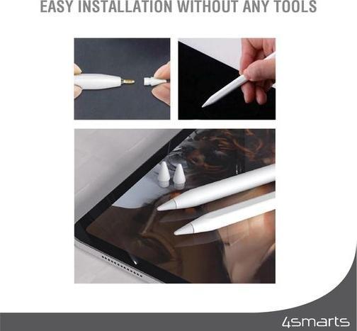 Produktbild 4smarts Ersatzspitzen für Apple Pencil (1.Gen./2.Gen.)
