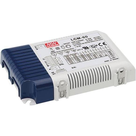 MeanWell, Zubehör Beleuchtung, Dimmbares Led-Netzteil - Konstantstrom - 60 W - Einstellbarer Ausgangsstrom Mit Pfc