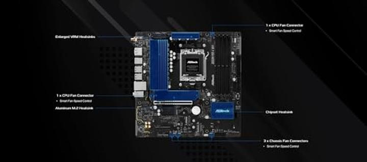 Produktbild AsRock B850M Pro-A WiFi (AM5, AMD B850, mATX)