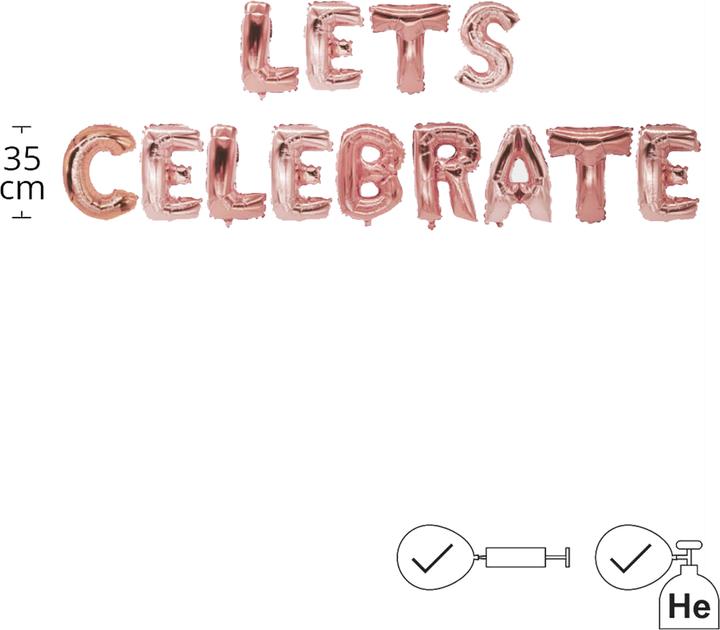 Produktbild I Am Creative Buchstaben Lets Celebrate (13x)