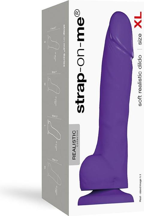 Image du produit Strap-on-me Doux réaliste violet Taille XL
