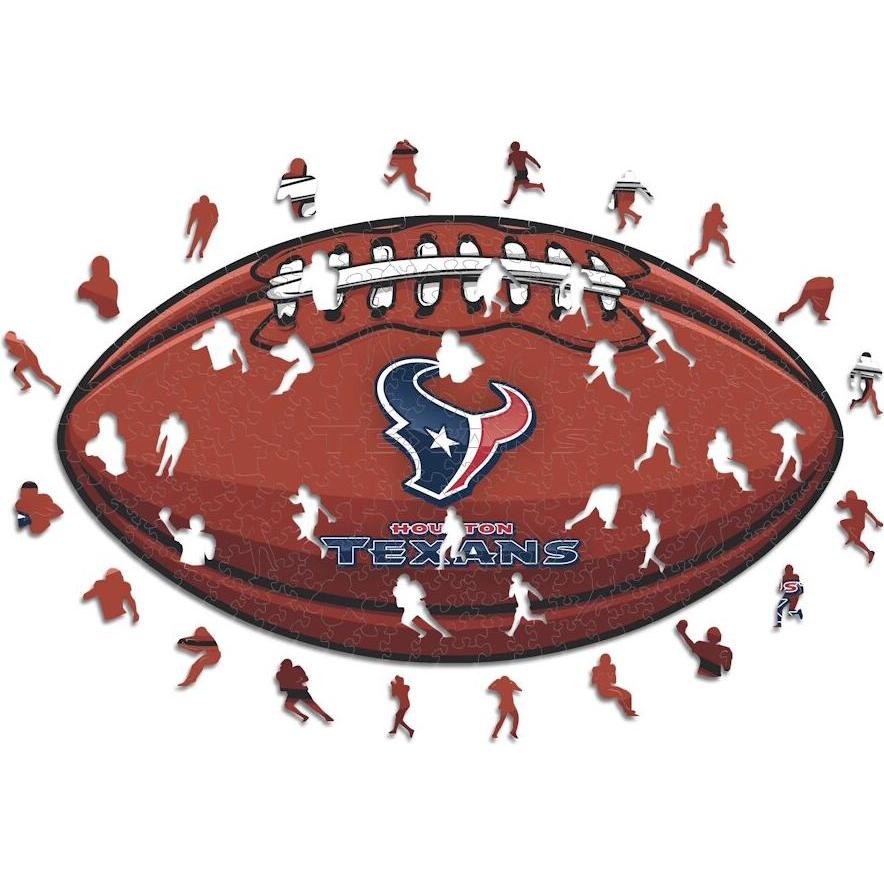 Iconic NFL - Houston Texans – Football mit Logo - Holz Puzzle Grösse M (270 Teile) (270 Teile)